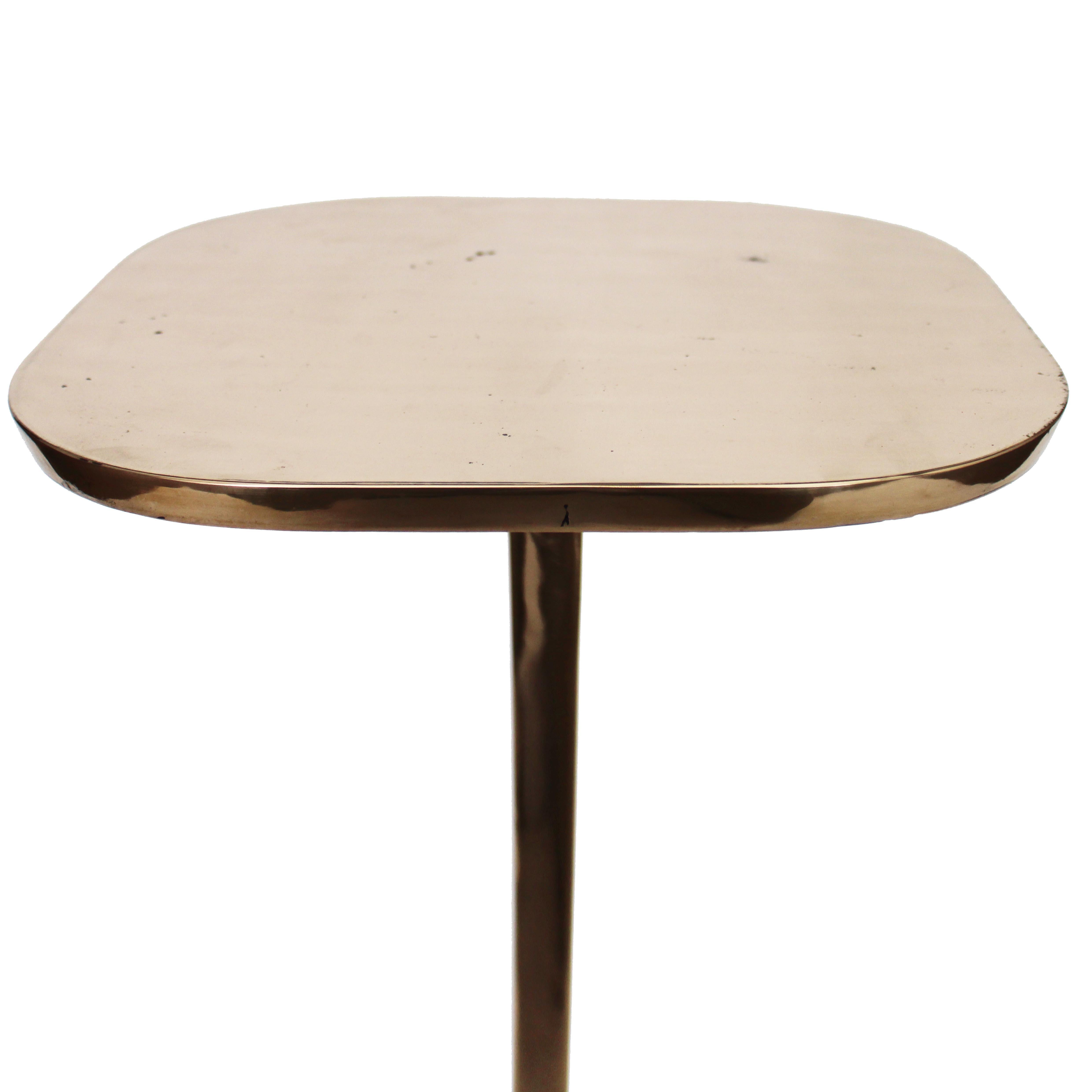 Contemporary U Table/32 Polished Bronze Finish Cast Bronze Table by Studio Sunt