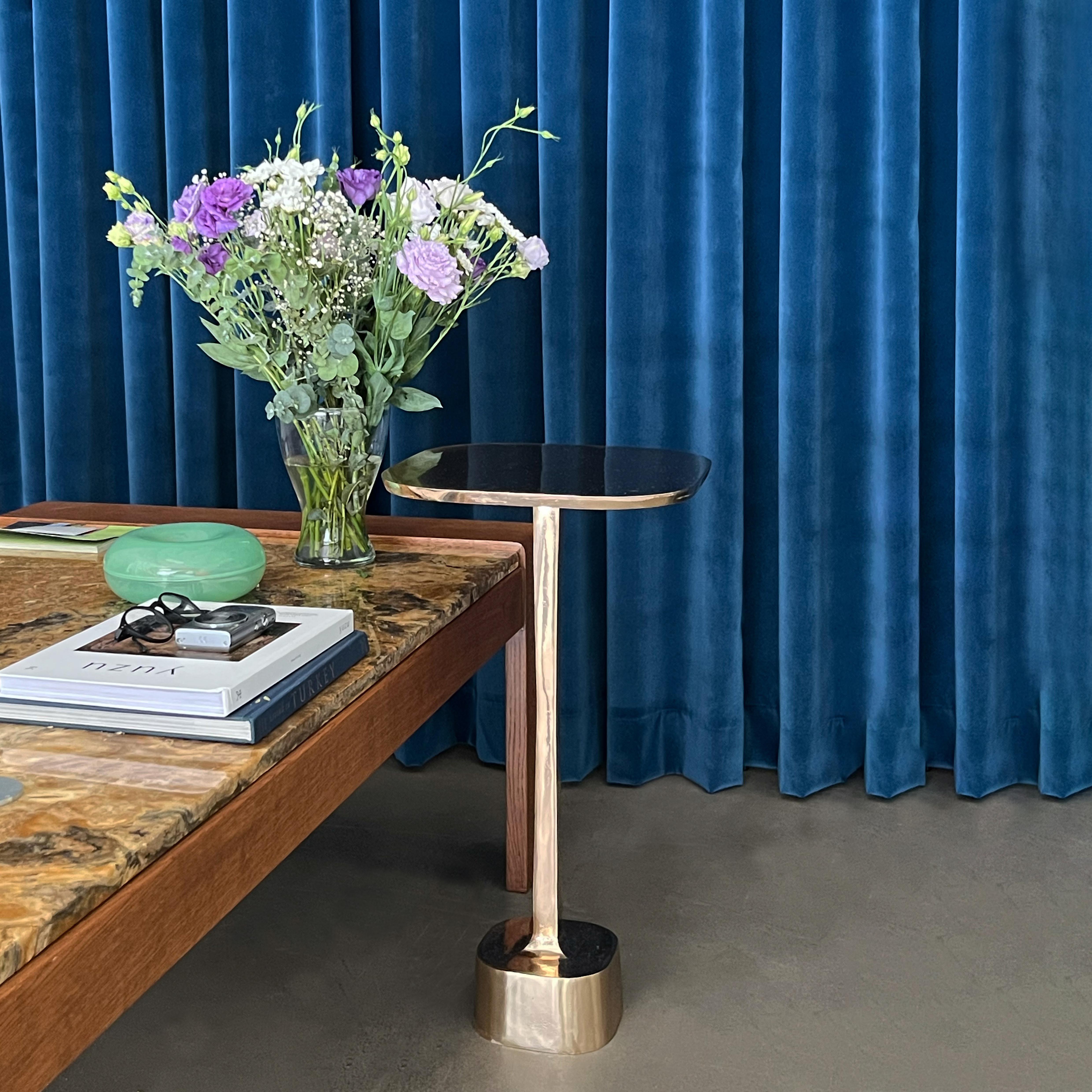 U Table/32 Polished Bronze Finish Cast Bronze Table by Studio Sunt 2