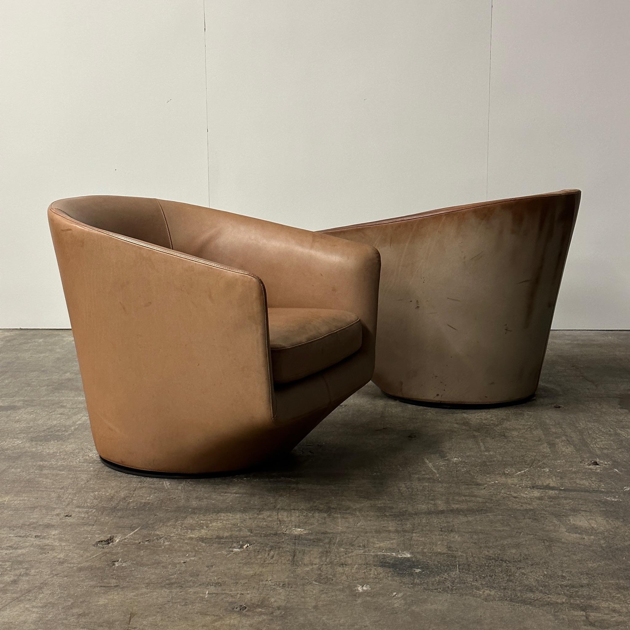 Mid-Century Modern U-Turn Chairs by Niels Bendsten for Bensen