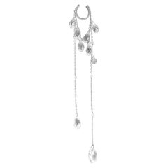 U Wet Ear Cuff aus 925er Sterling Silber und Glaskristallen von O Sh