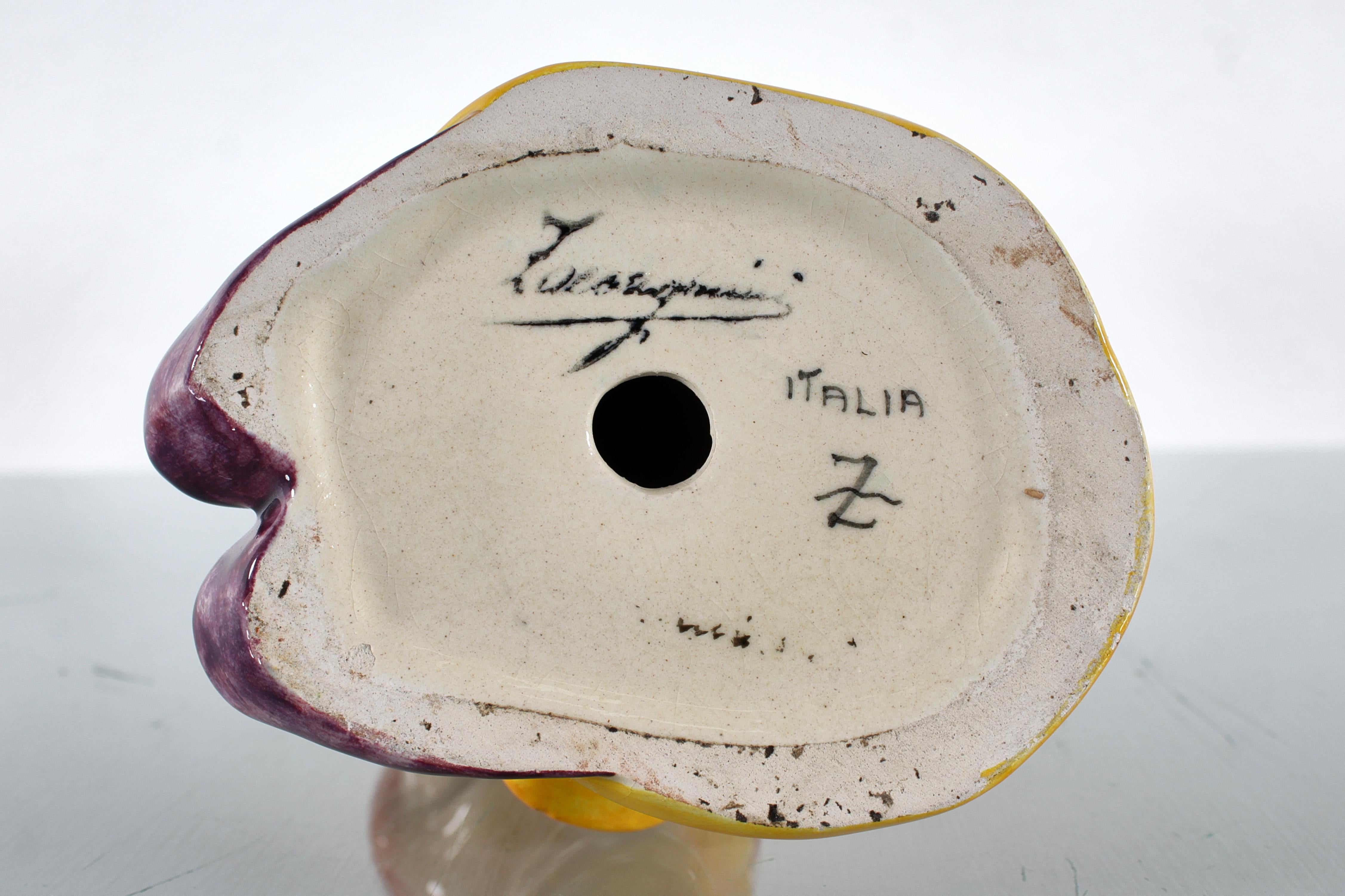 U. Zaccagnini für Walt Disney Dopey glasierte keramische Skulptur 1940er Jahre Italien im Angebot 5
