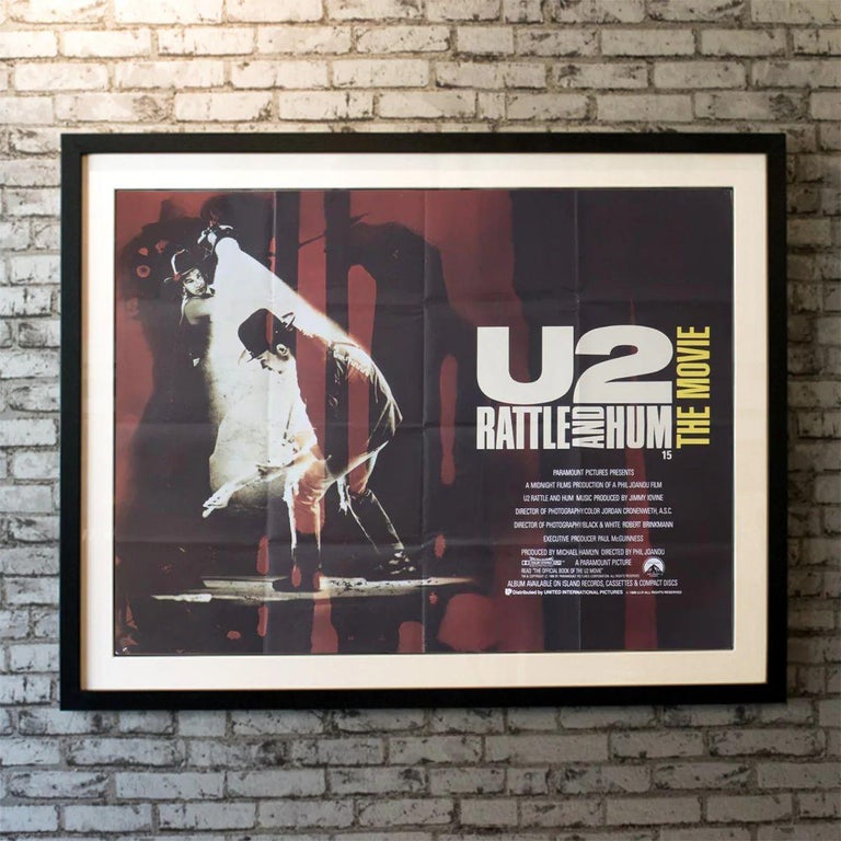 U2 Rattle and Hum, Unframed Poster, 1988 For Sale at 1stDibs
