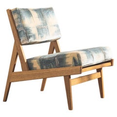 Jens Risom U431 Armless Chair in European Oak