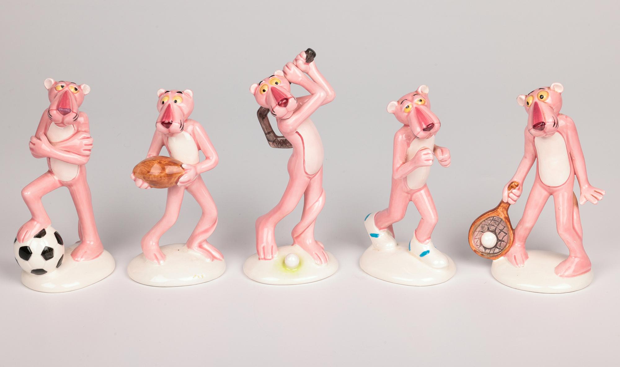 UAC Geoffrey Cinco Figuras Deportivas Vintage Pantera Rosa en venta 4