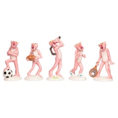 UAC Geoffrey Cinco Figuras Deportivas Vintage Pantera Rosa