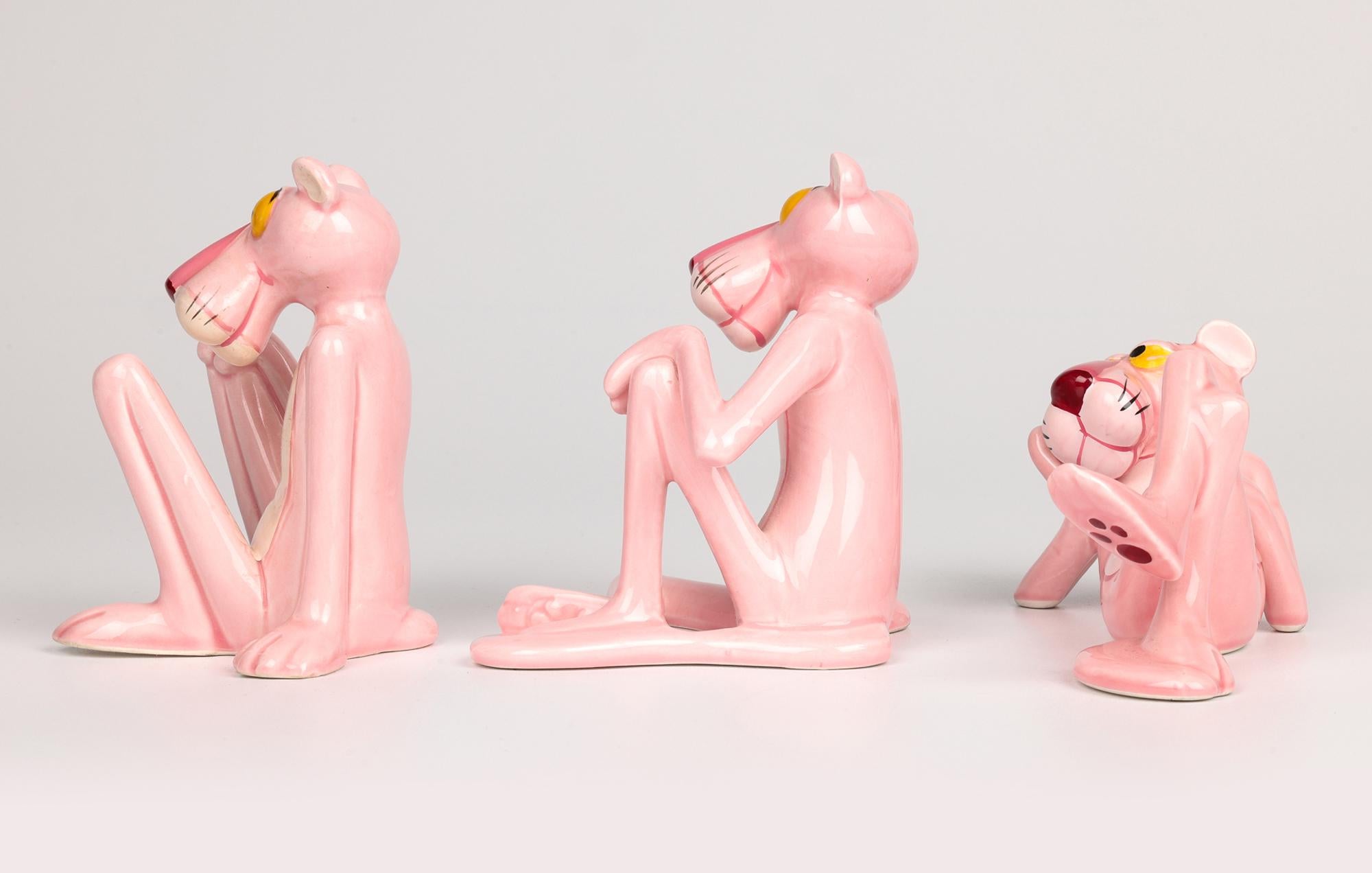 UAC Geoffrey Tres Figuras Sentadas Vintage Pantera Rosa en venta 2