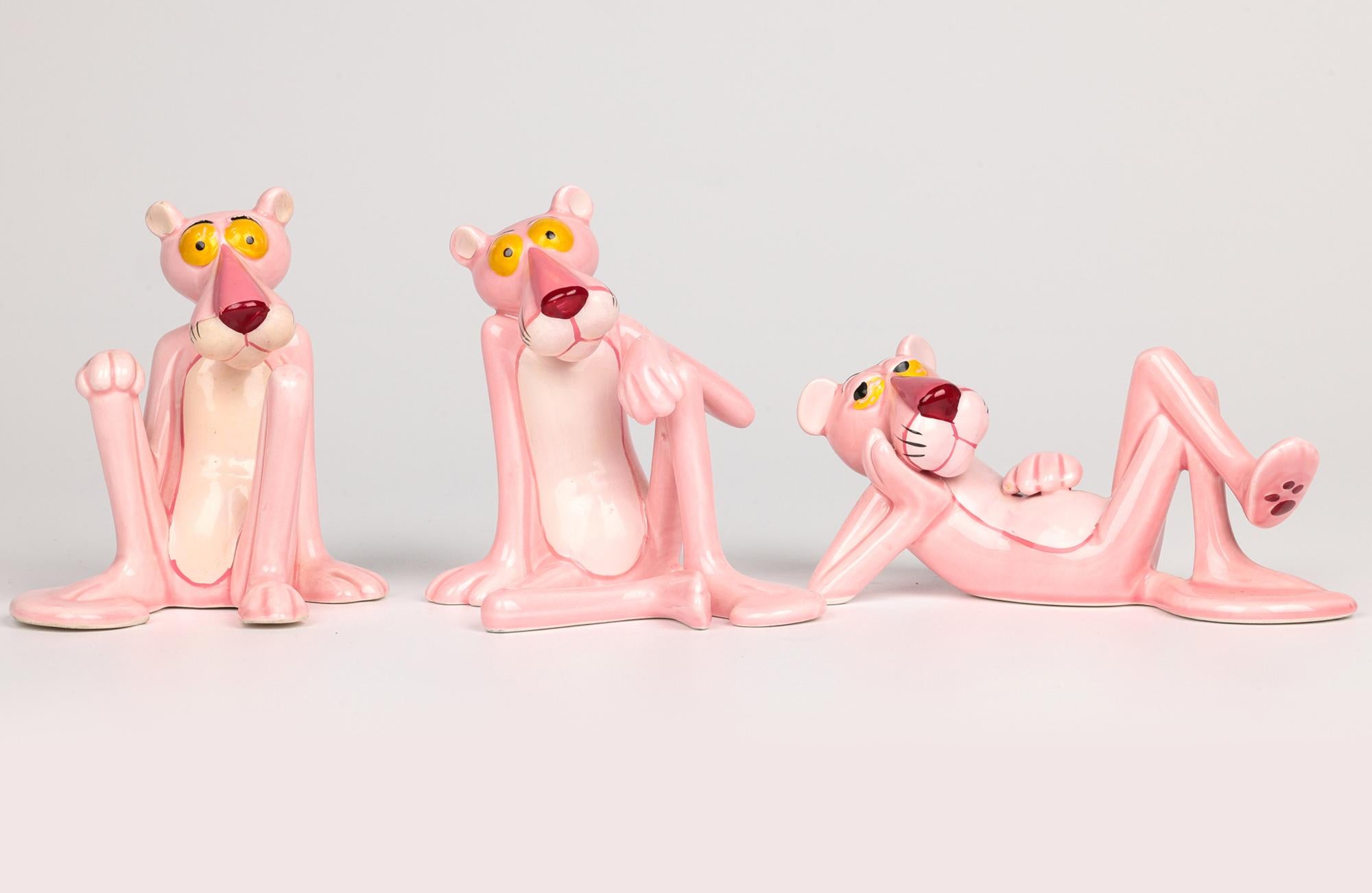 UAC Geoffrey Tres Figuras Sentadas Vintage Pantera Rosa en venta 3