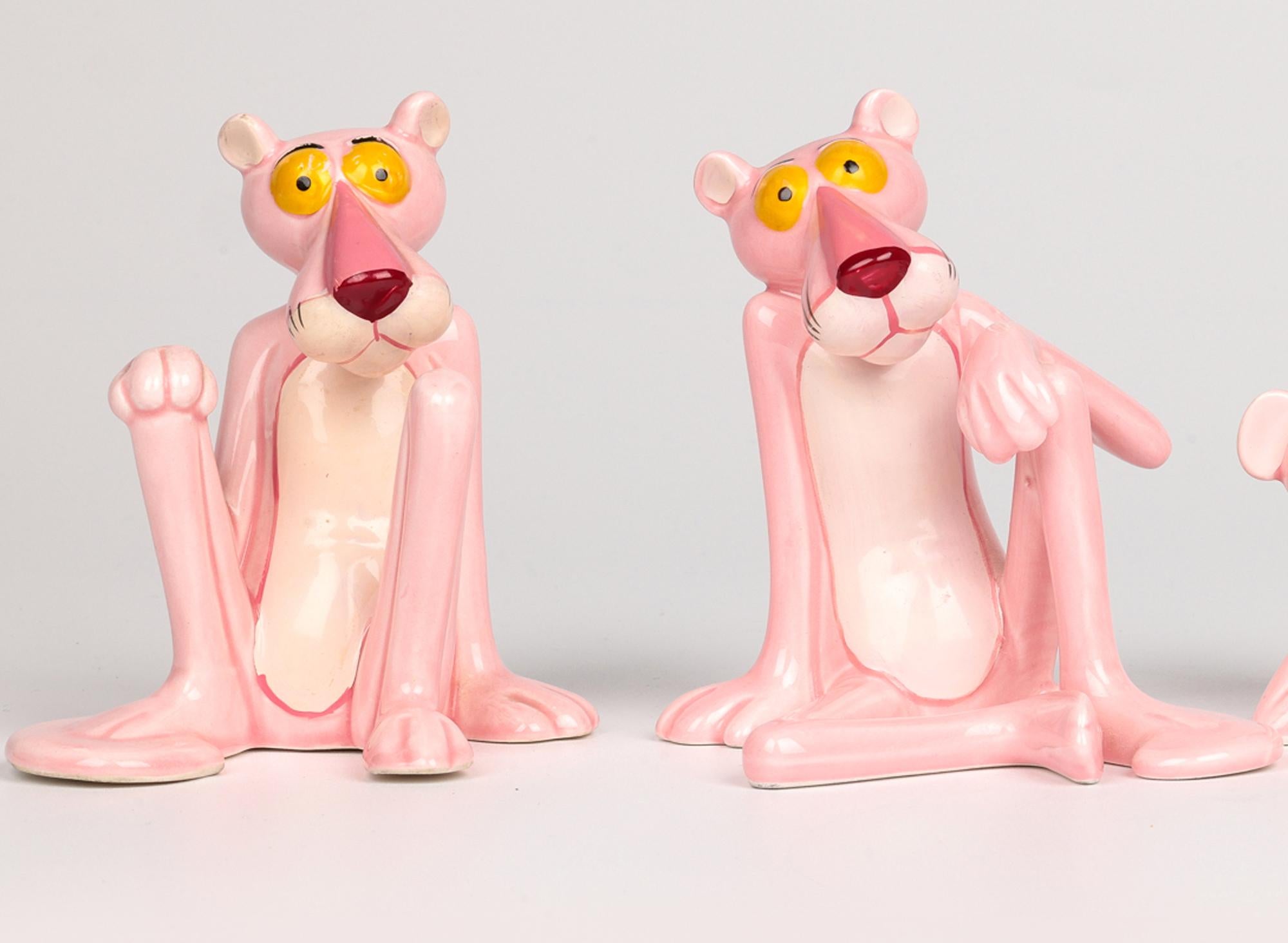 UAC Geoffrey Tres Figuras Sentadas Vintage Pantera Rosa en venta 8