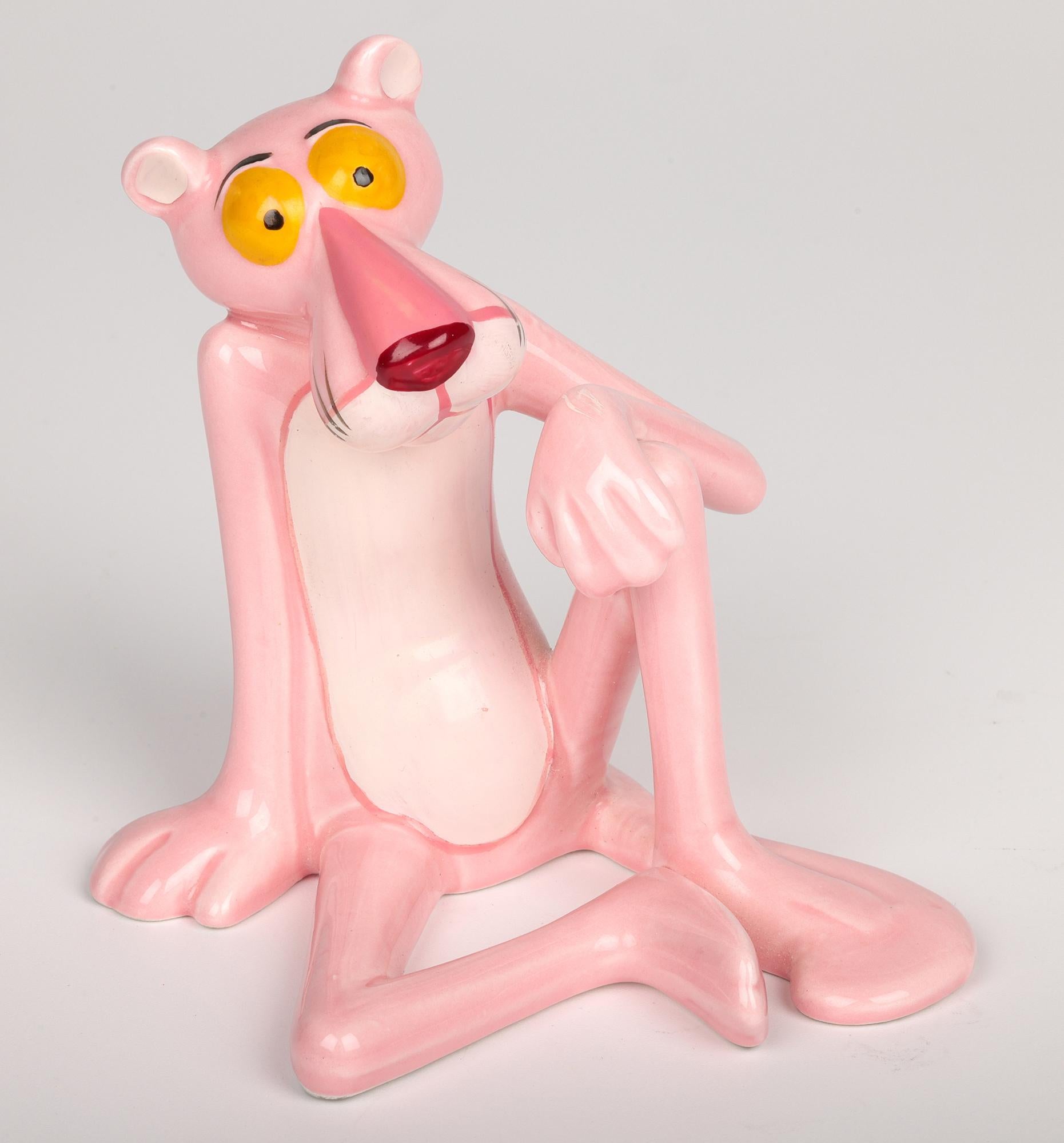 UAC Geoffrey Tres Figuras Sentadas Vintage Pantera Rosa Japonés en venta
