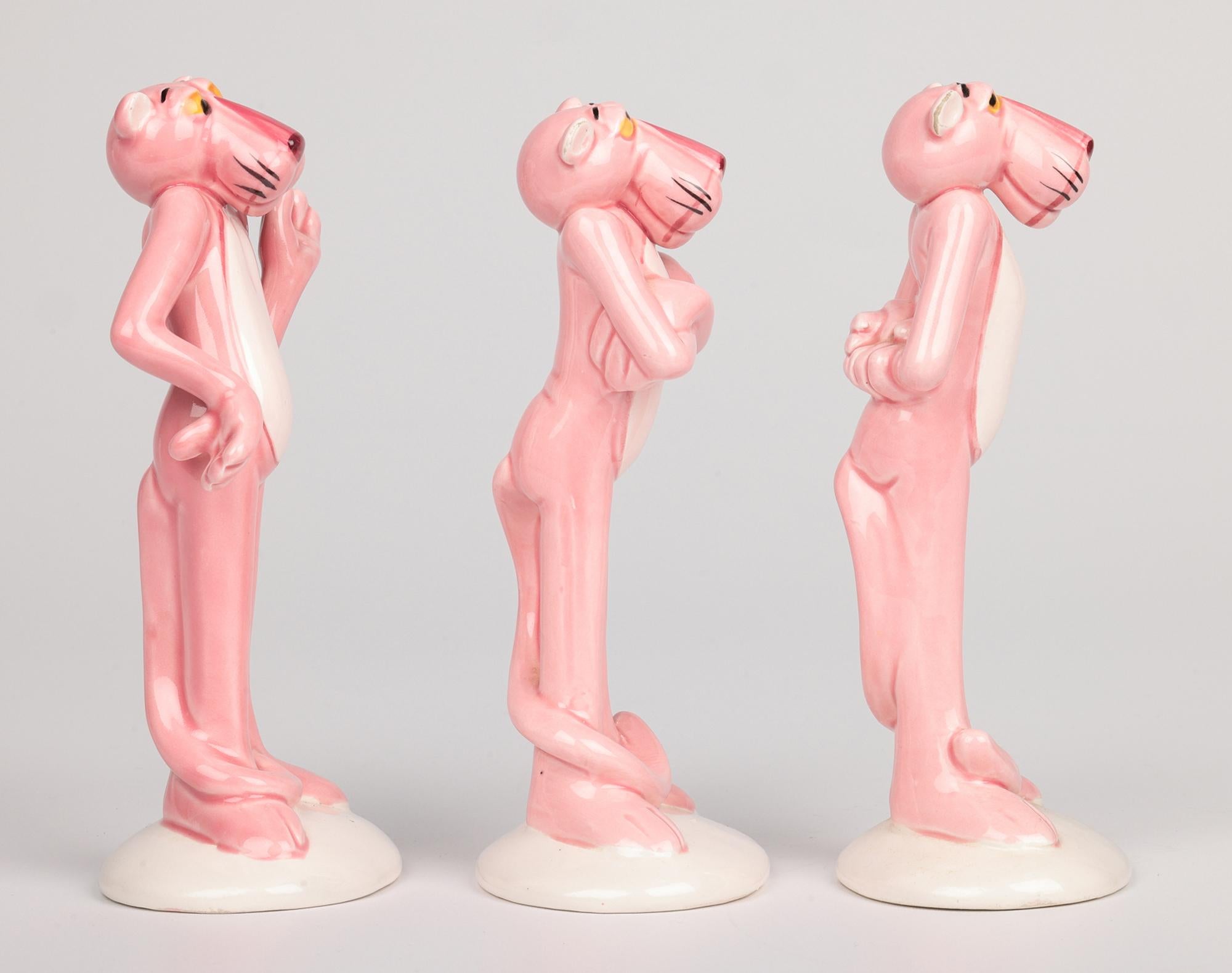 UAC Geoffrey Tres Figuras de Actitud de Pie Vintage Pantera Rosa en venta 2