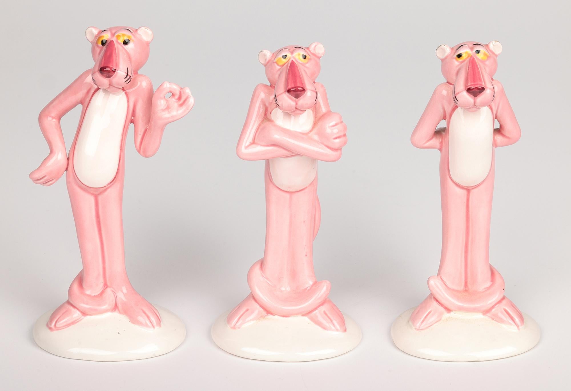 UAC Geoffrey Tres Figuras de Actitud de Pie Vintage Pantera Rosa en venta 3