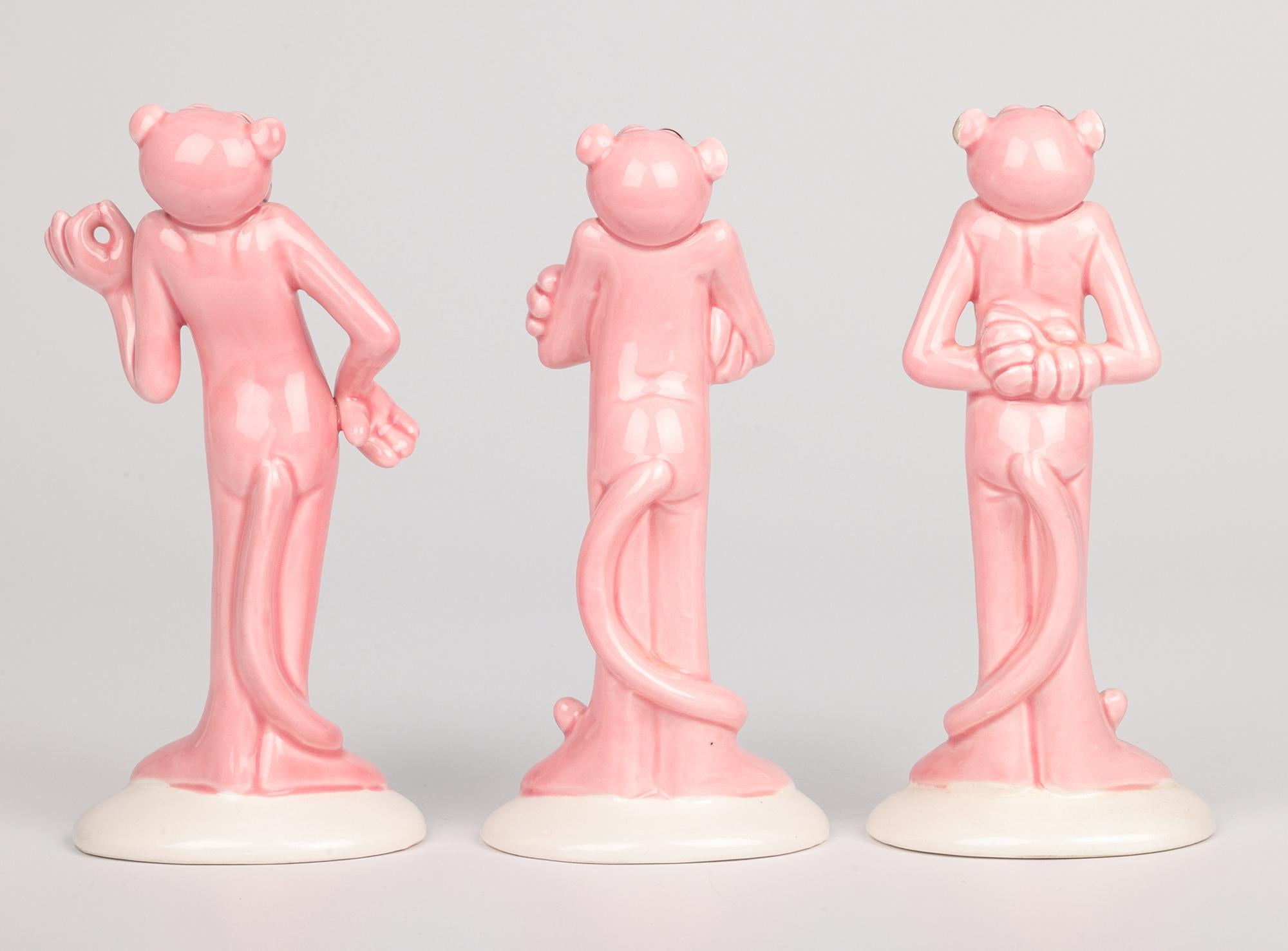 UAC Geoffrey Tres Figuras de Actitud de Pie Vintage Pantera Rosa en venta 7
