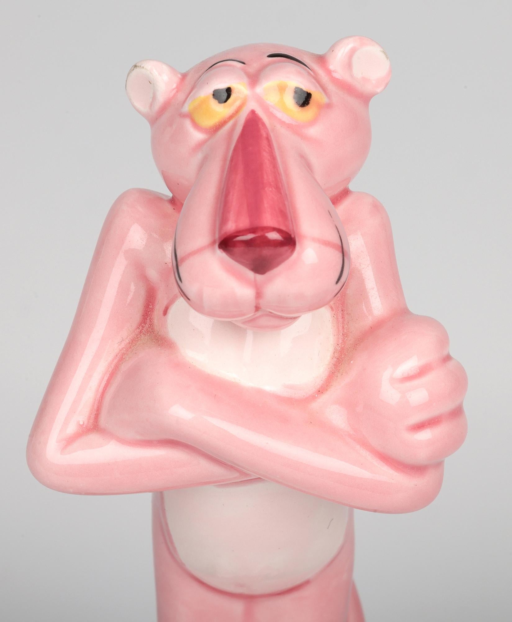 UAC Geoffrey Tres Figuras de Actitud de Pie Vintage Pantera Rosa Glaseado en venta