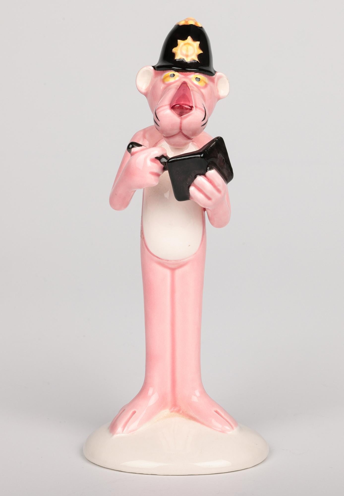Japanese UAC Geoffrey Vintage Pink Panther Soldier and Policeman Figures For Sale