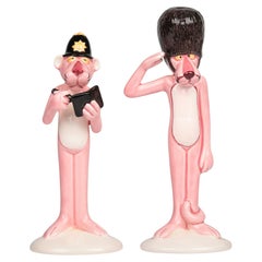 UAC Geoffrey Vintage Pink Panther Soldier and Policeman Figures