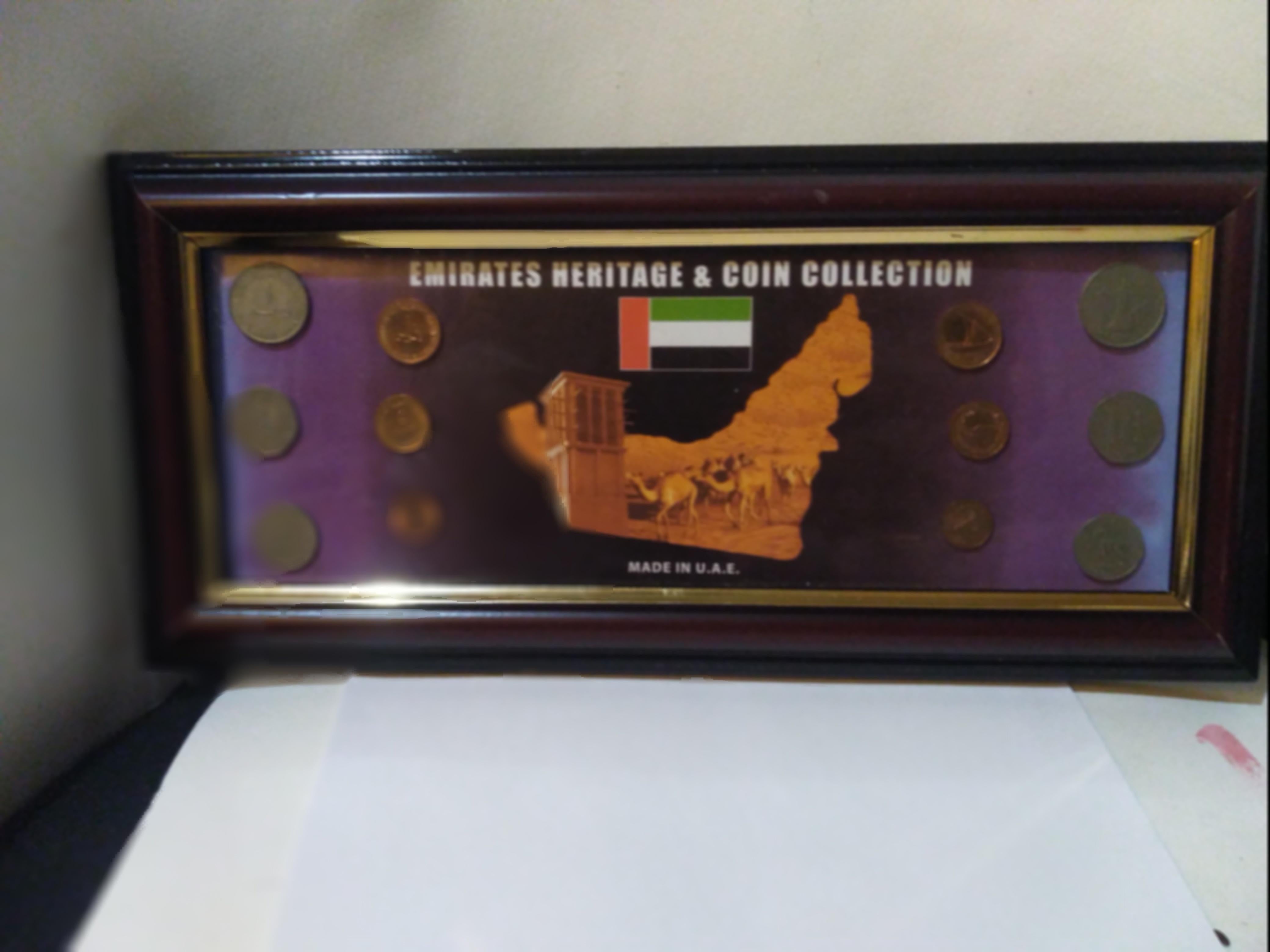 Metal U.A.E. Heritage 12 Coin Collection For Sale