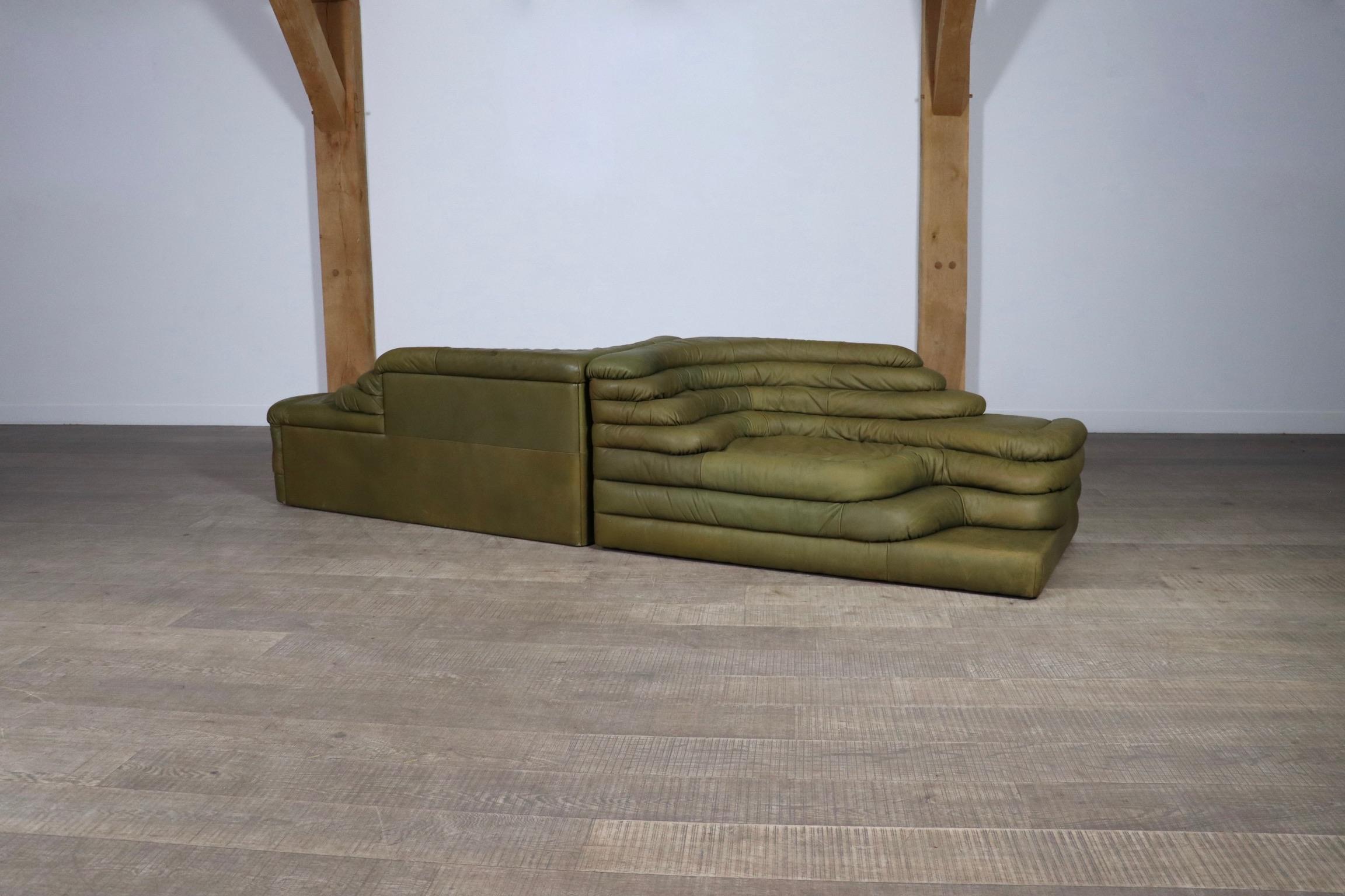 Late 20th Century Ubald Klug DS-1025 ‘Terrazza’ Sofa For De Sede, Switzerland 1970s