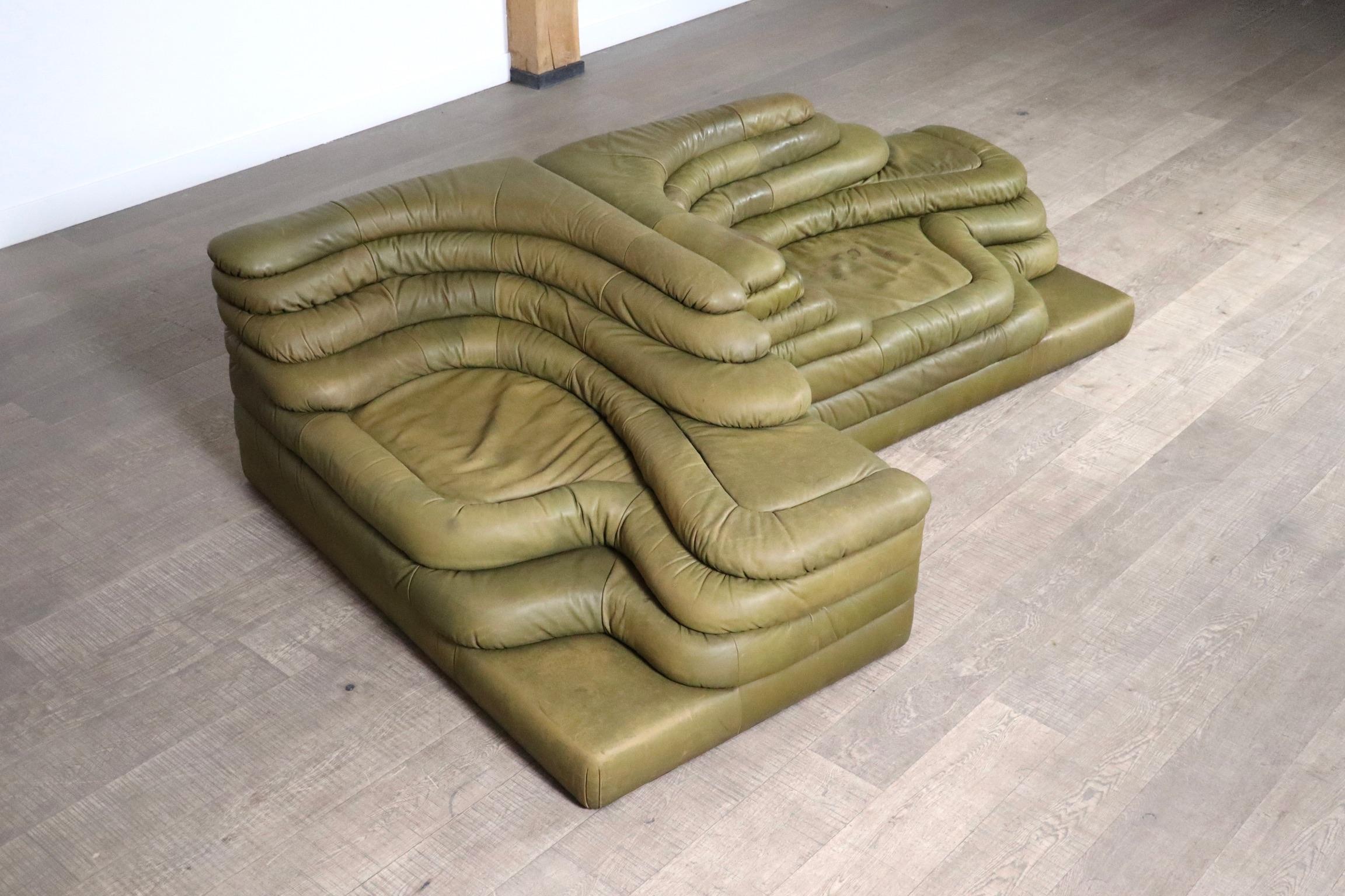Ubald Klug DS-1025 ‘Terrazza’ Sofa For De Sede, Switzerland 1970s 2