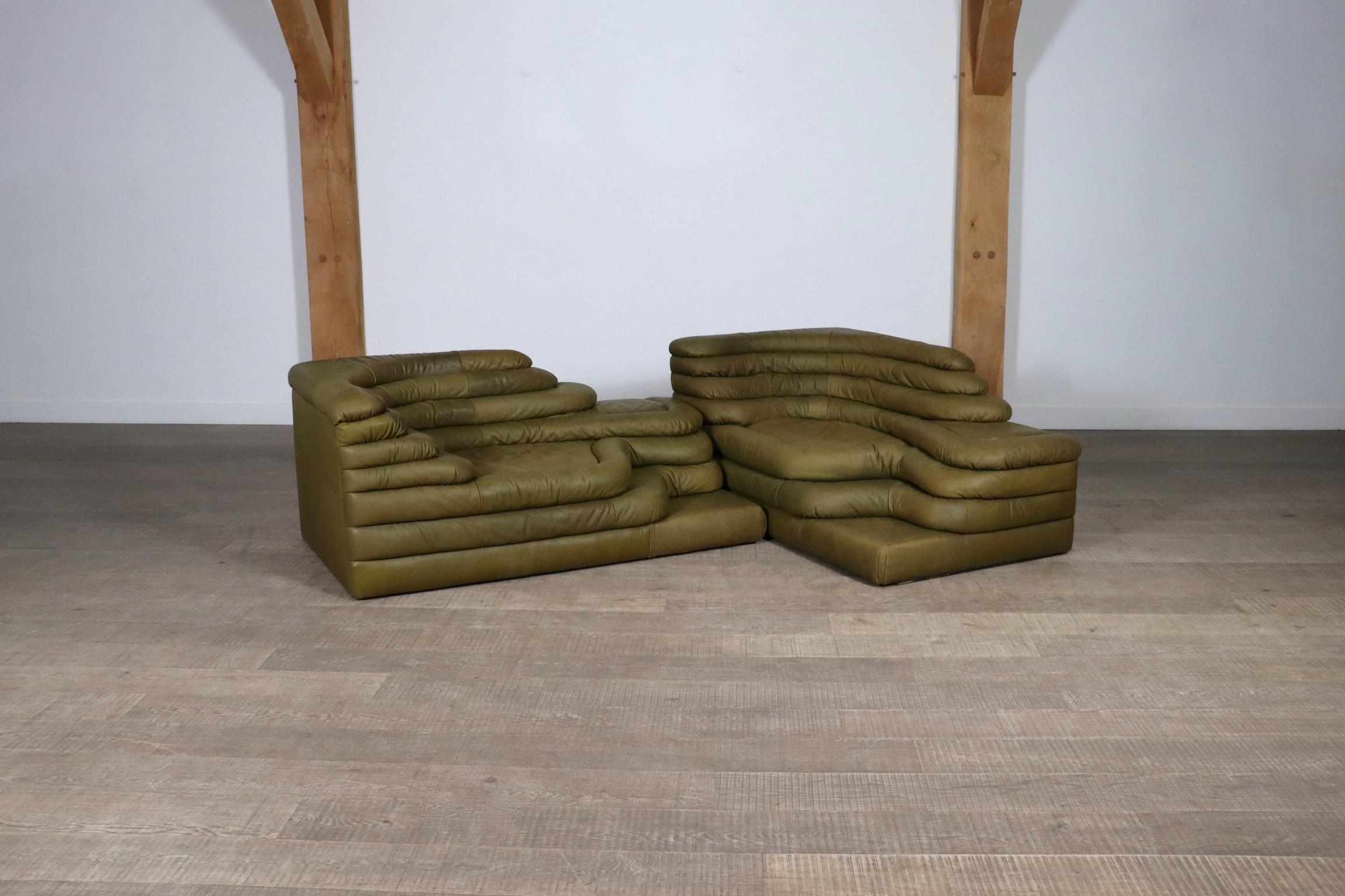 Ubald Klug DS-1025 ‘Terrazza’ Sofa For De Sede, Switzerland 1970s 4