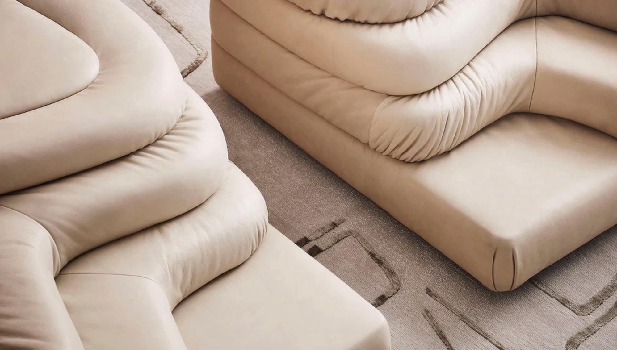 Mid-Century Modern Ubald Klug Iconic 'Terrazza' Sofa Island for De Sede For Sale
