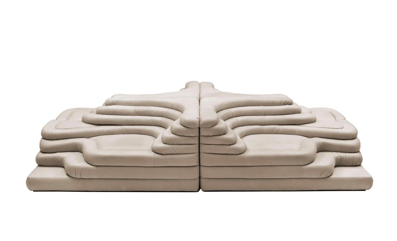 Contemporary Ubald Klug Iconic 'Terrazza' Sofa Island for De Sede For Sale