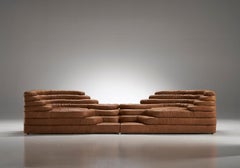 Ubald Klug Set of Two Tan Color 'Landscapes' by De Sede