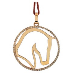 Ubaldi 18 Karat Rose Gold 0.30 Carat Diamond Pendant Necklace