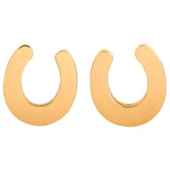 Ubaldi 18 Karat Rose Gold Horseshoe Earrings