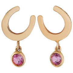 Ubaldi 18 Karat Rose Gold Horseshoe Earrings