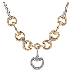 White Diamond Link Necklaces