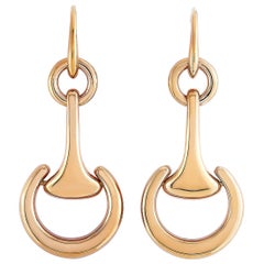 Ubaldi Fusion 18 Karat Rose Gold Horsebit/Horseshoe Earrings