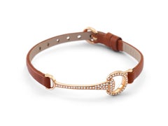 Ubaldi Gioielli 18 Karat Gold Equestrian Horse Bit Gold Diamonds Bracelet