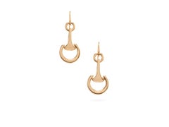 Ubaldi Gioielli 18 Karat Gold Horsebit Fusion Equestrian Earrings
