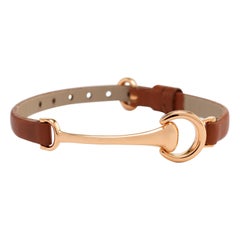 Ubaldi Gioielli Equestrian Horse Bit 18 Karat Rose Gold Bracelet