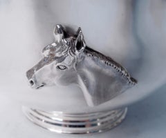Ubaldo Vitali Contemporary Sterling Silver Horse Trophy Bowl