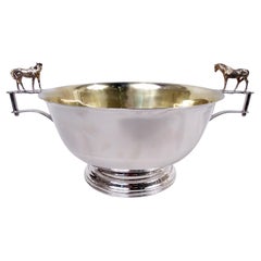 Ubaldo Vitali Grande coupe trophée contemporaine en forme de cheval Classic