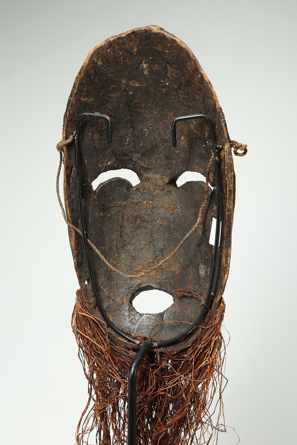 Tribal Ubangi Congo Wood Mask with Beard, Early 20th century, Africa For Sale