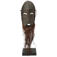 Ubangi Congo Wood Mask with Beard, Early 20th century, Africa