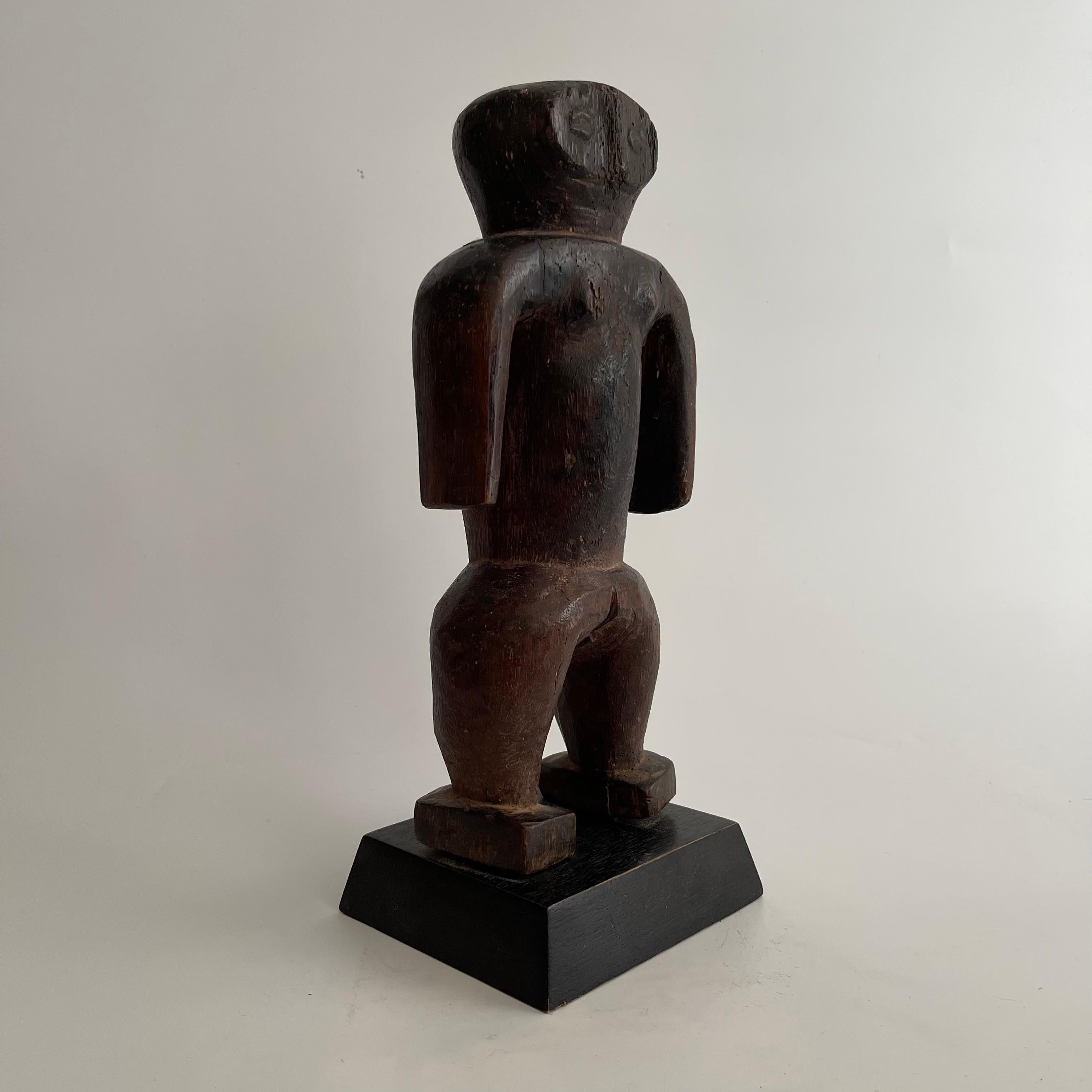 Ubangian Female Statue Late 19th Century In Good Condition For Sale In London, GB