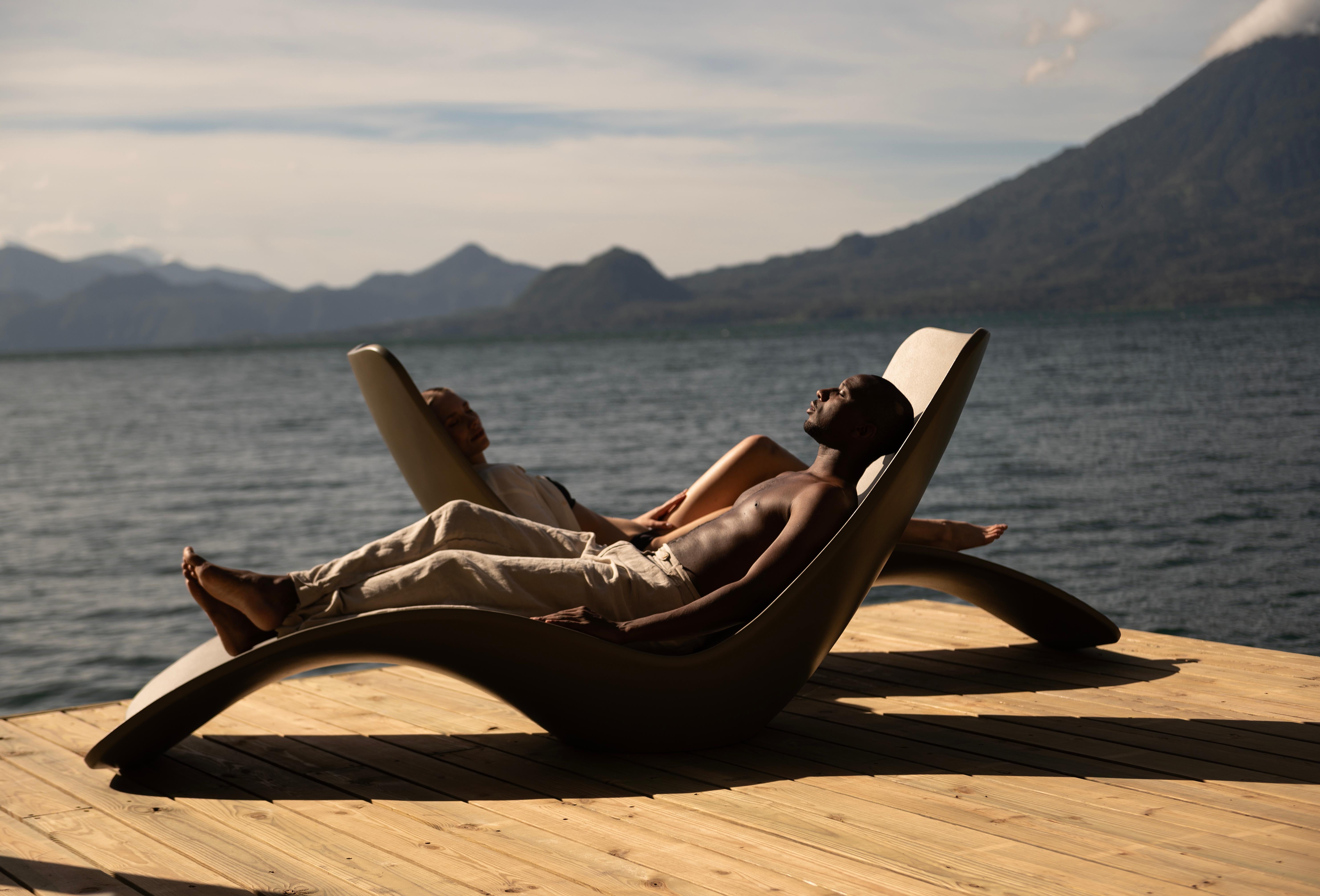 Cast Ubi  Lounge Fiber  by Piegatto, a Sculptural Contemporary Rest Chair For Sale