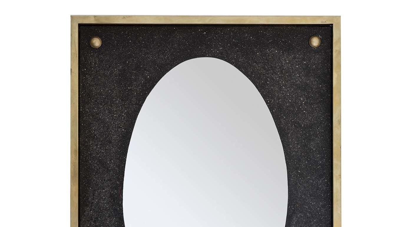Italian Ubi Oval Wall Mirror