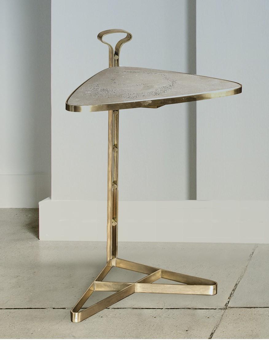 Italian Ubi Triangular End Table