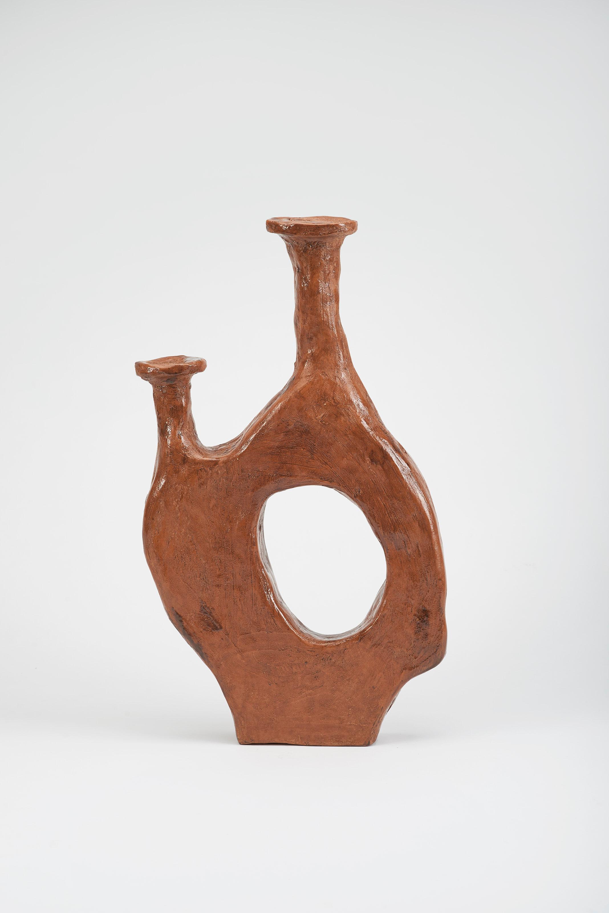 Uble Medium Vase by Willem Van Hooff
Dimensions: W 38 x D 10 x H 42 cm (Dimensions may vary as pieces are hand-made and might present slight variations in sizes)
Material: Glazed Ceramics

Core is a serie of vessels. Inspired by prehistoric african