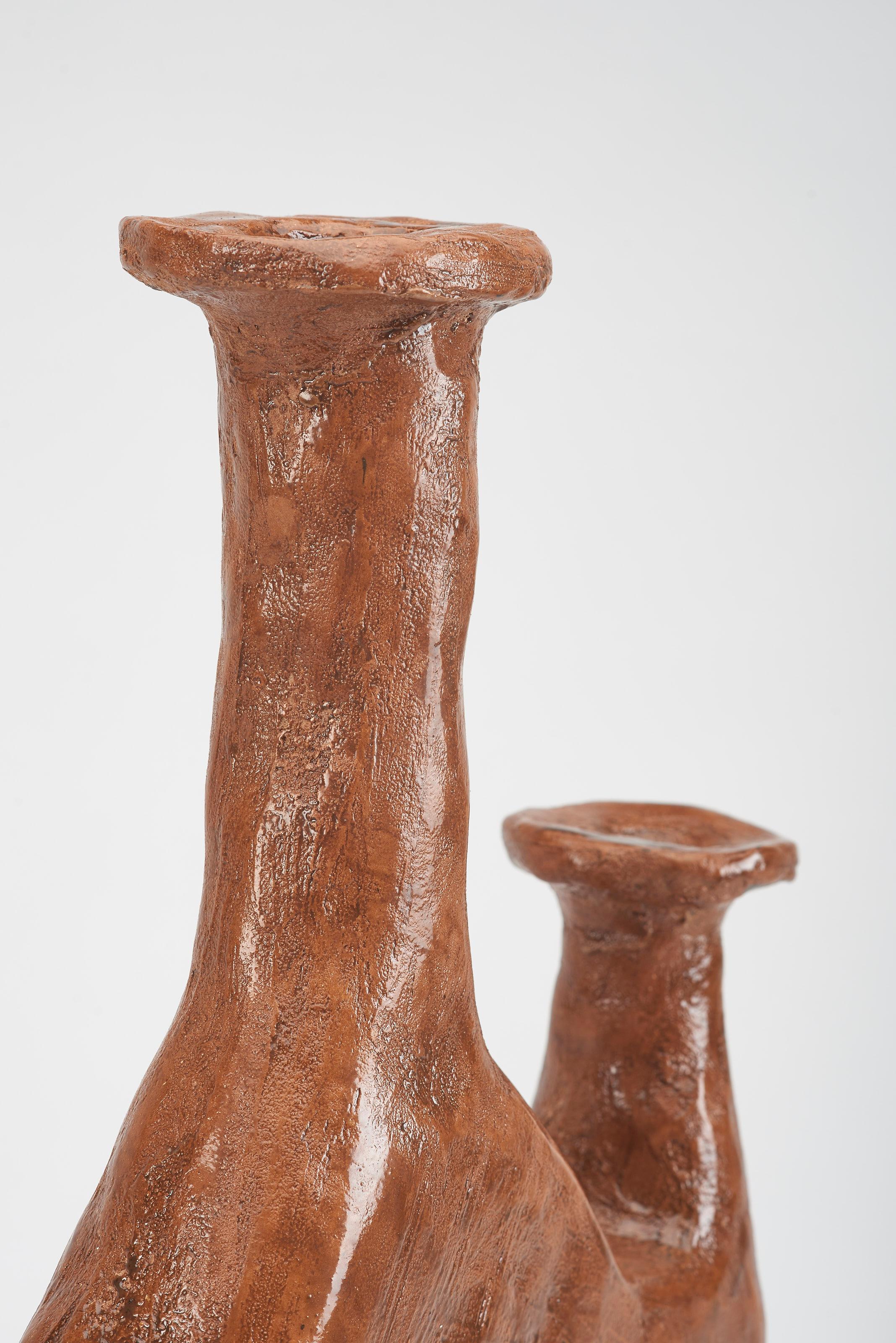 Glazed Uble Medium Vase by Willem Van Hooff For Sale