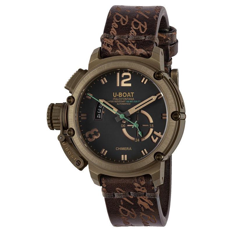 U-Boat Chimera Green Bronze Limited Edition Men's Watch 8527 For Sale