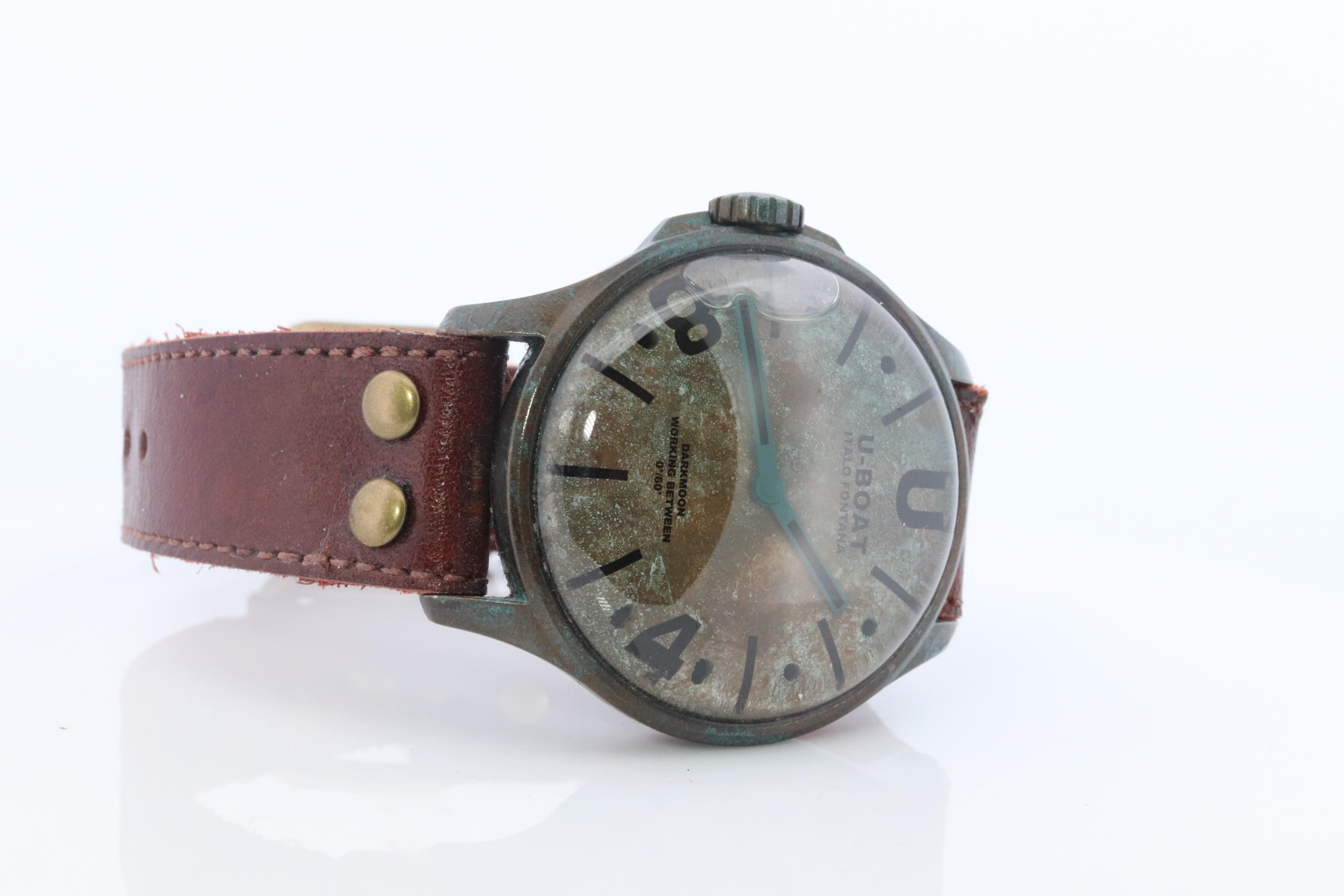 UBOAT Mens Watch. U-Boat Capsoil Darkmoon Unico. Italo Fontana PREOWNED! For Sale 1
