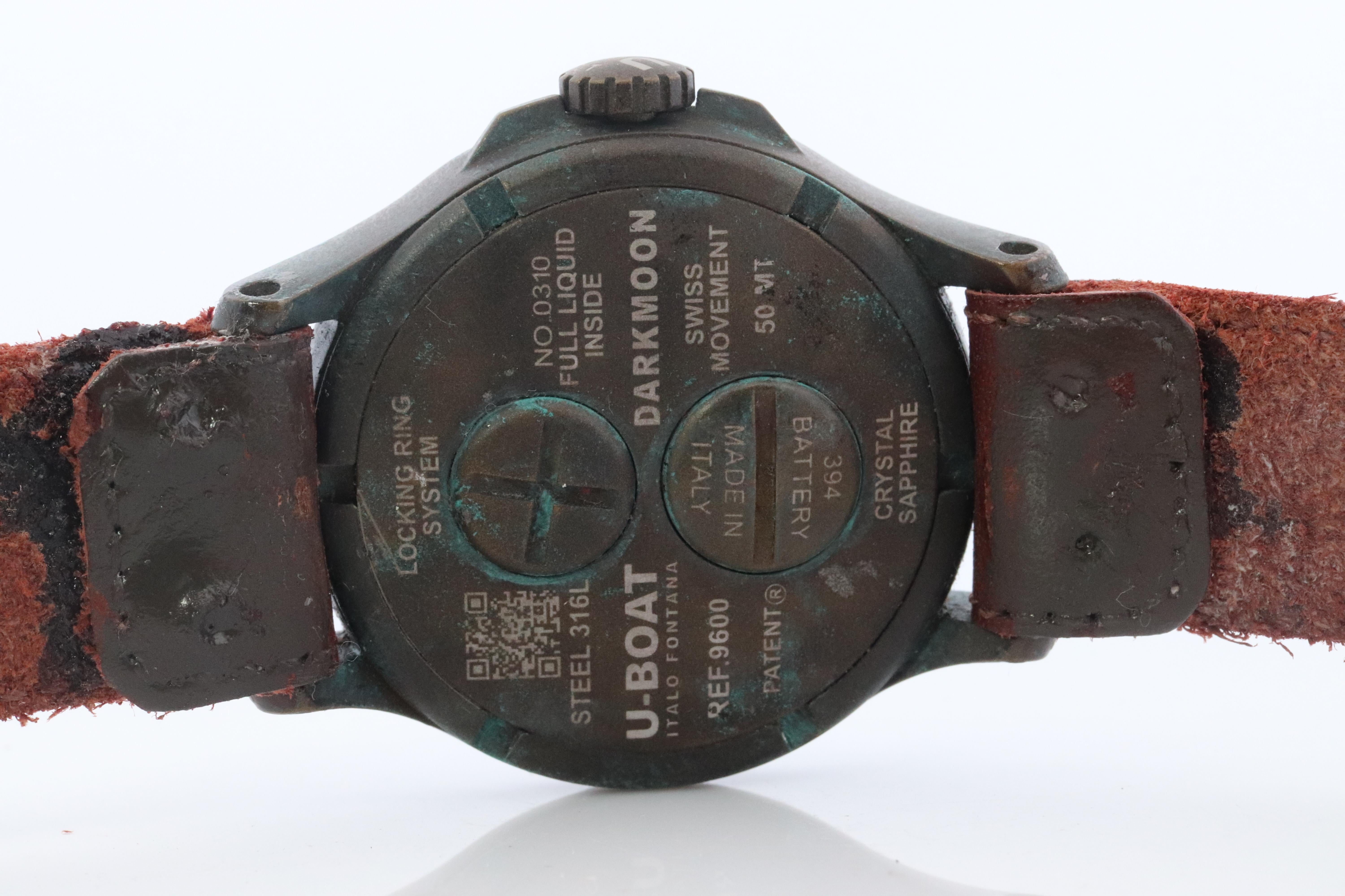 UBOAT Mens Watch. U-Boat Capsoil Darkmoon Unico. Italo Fontana PREOWNED! For Sale 2