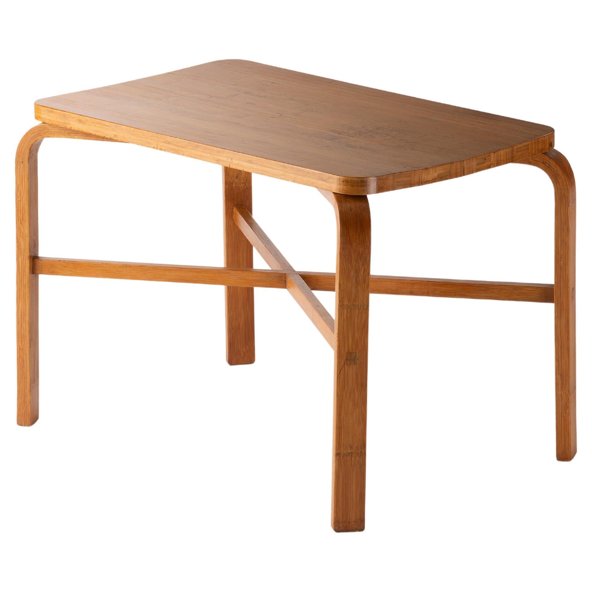 Ubunji Kidokoro Bamboo Side Table, circa 1935-1940 For Sale