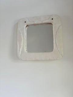 Uccelini French Contemporary Ceramic Mirror by Renzo Maar