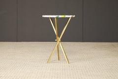 "Uccelli Nella Gabbia" Brass Tripod Side Table by Piero Fornasetti, Signed